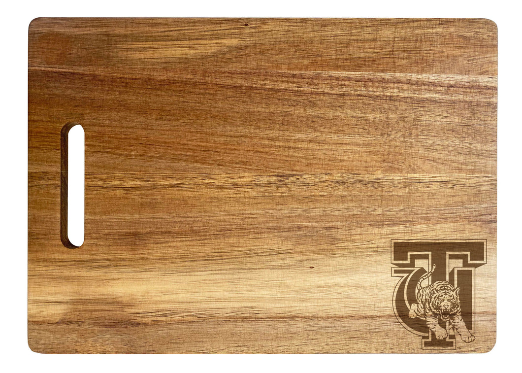 Tuskegee University Classic Acacia Wood Cutting Board - Small Corner Logo