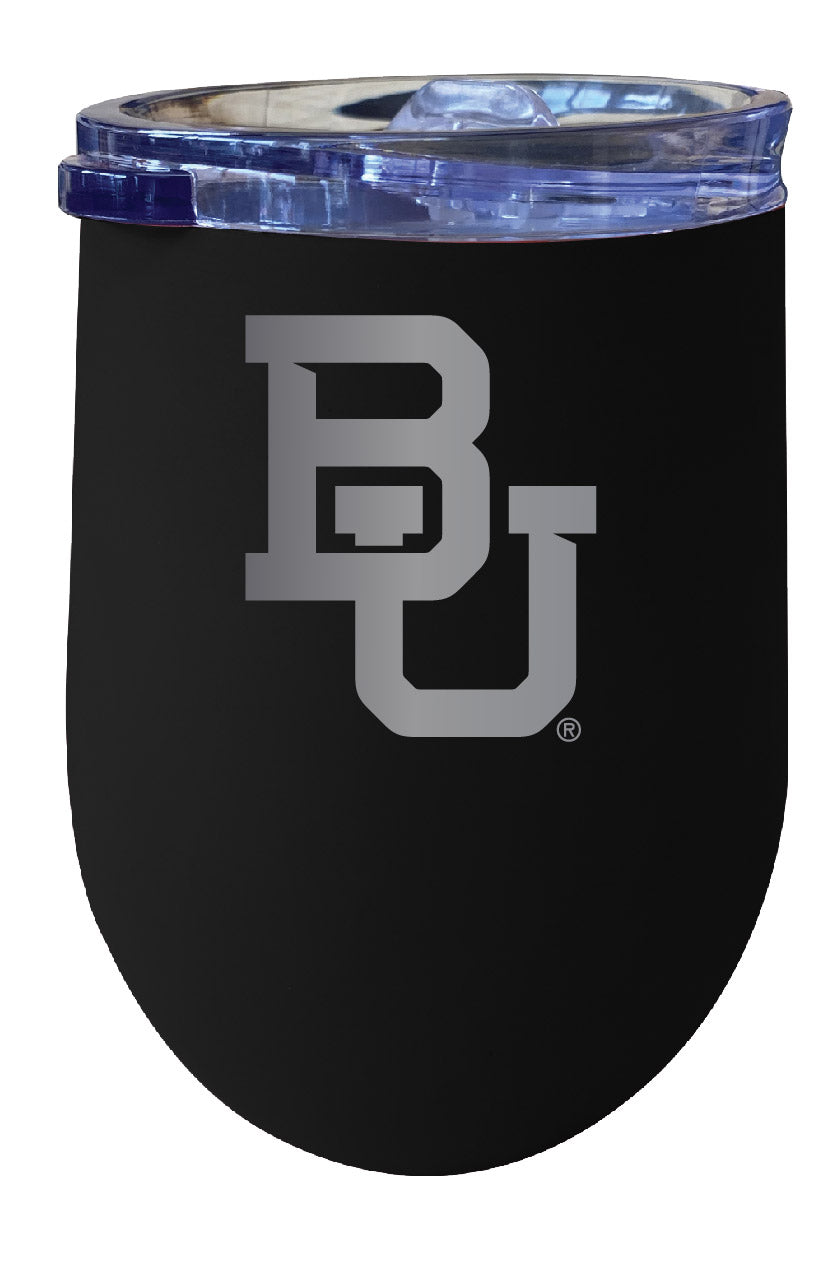 Baylor Bears 12 oz Etched Insulated Wine Stainless Steel Tumbler - Choose Your Color