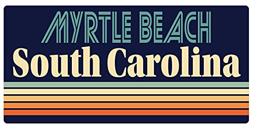 Myrtle Beach South Carolina 5 x 2.5-Inch Fridge Magnet Retro Design