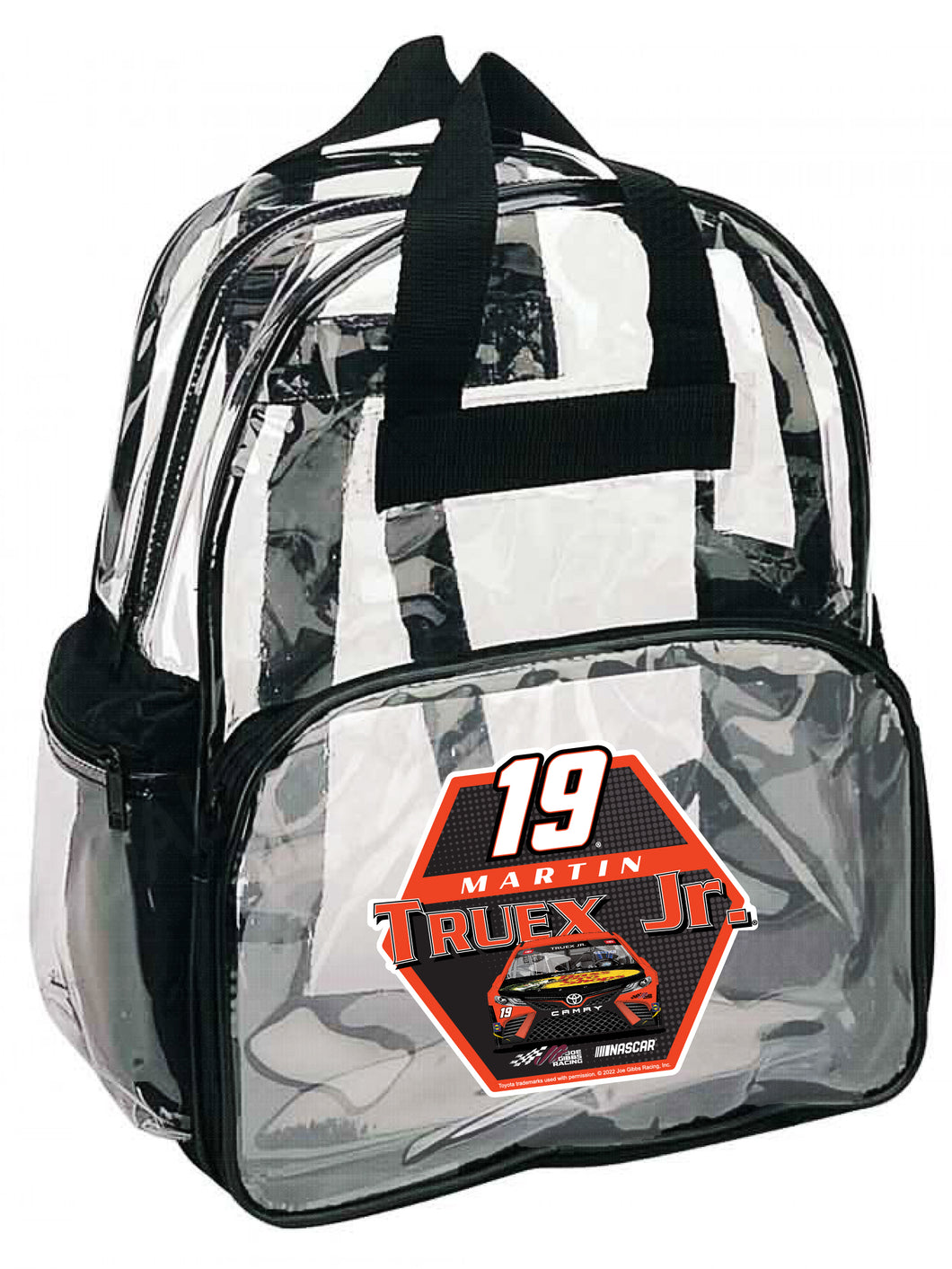 #19 Martin Truex Jr. Officially Licensed Clear Backpack