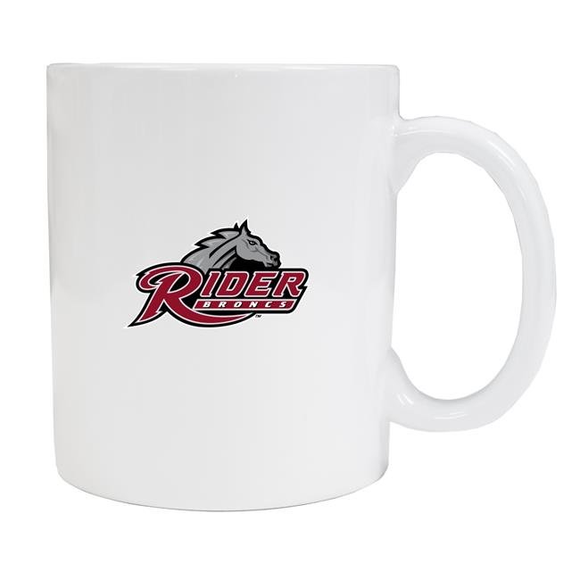 Rider University Broncs White Ceramic NCAA Fan Mug 2-Pack (White)
