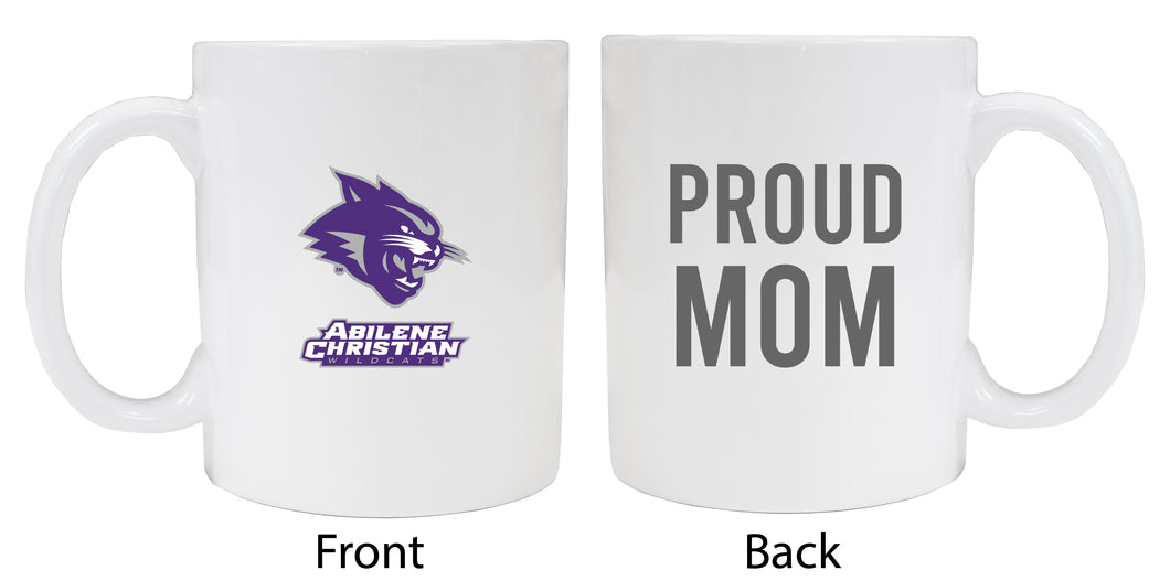 Abilene Christian University Proud Mom Ceramic Coffee Mug - White (2 Pack)