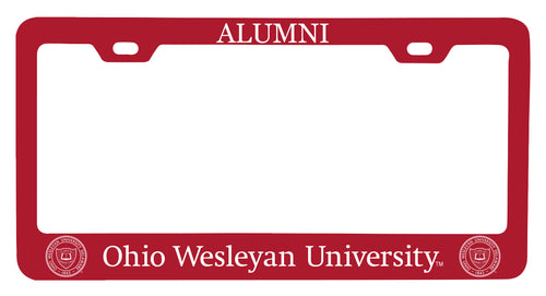 NCAA Ohio Wesleyan University Alumni License Plate Frame - Colorful Heavy Gauge Metal, Officially Licensed