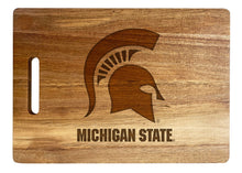 Load image into Gallery viewer, Michigan State Spartans Classic Acacia Wood Cutting Board - Small Corner Logo
