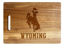 Load image into Gallery viewer, University of Wyoming Classic Acacia Wood Cutting Board - Small Corner Logo
