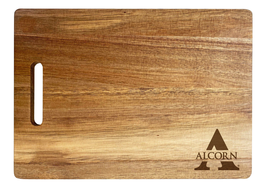Alcorn State Braves Classic Acacia Wood Cutting Board - Small Corner Logo