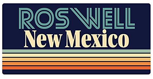 Roswell New Mexico 5 x 2.5-Inch Fridge Magnet Retro Design