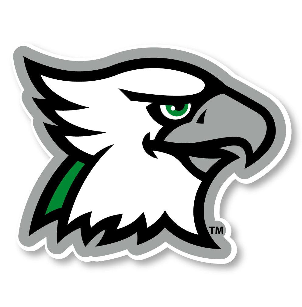 North Dakota Fighting Hawks 4-Inch Mascot Logo NCAA Vinyl Decal Sticker for Fans, Students, and Alumni