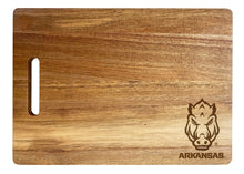 Load image into Gallery viewer, Arkansas Razorbacks Classic Acacia Wood Cutting Board - Small Corner Logo

