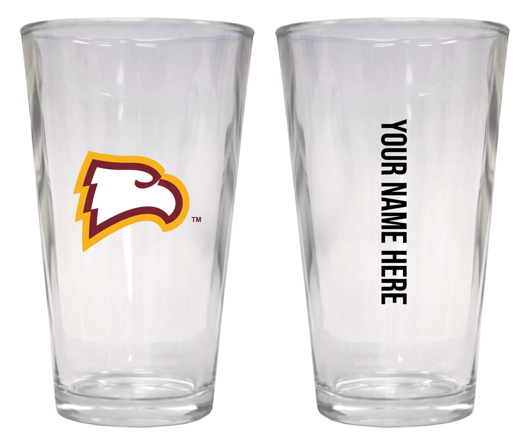 Customizable NCAA Winthrop University 16 oz Pint Glass – Perfect Gift Personalized With your own  or any fan name