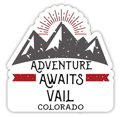 Vail Colorado Souvenir 4-Inch Fridge Magnet Adventure Awaits Design