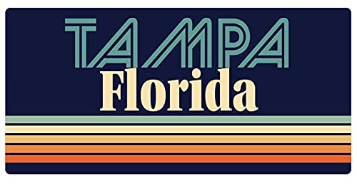 Tampa Florida 5 x 2.5-Inch Fridge Magnet Retro Design