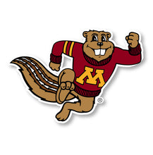 Load image into Gallery viewer, Minnesota Gophers 6-Inch Mascot Logo NCAA Vinyl Decal Sticker for Fans, Students, and Alumni
