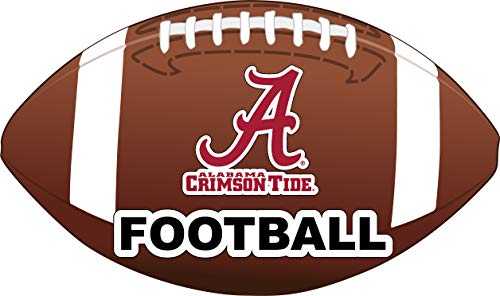 Alabama Crimson Tide 4-Inch Round Football NCAA Gridiron Glory Vinyl Decal Sticker