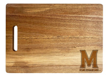 Load image into Gallery viewer, Maryland Terrapins Classic Acacia Wood Cutting Board - Small Corner Logo
