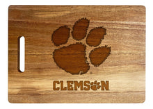 Load image into Gallery viewer, Clemson Tigers Showcase Acacia Wood Cutting Board Engraved
