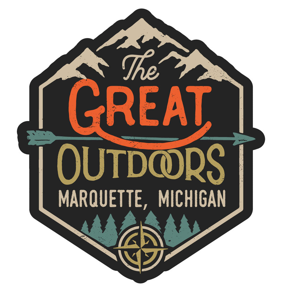 Marquette Michigan Souvenir Decorative Stickers (Choose theme and size)