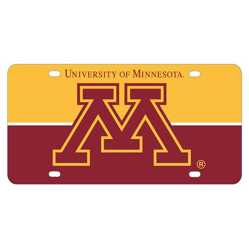 NCAA Minnesota Gophers Metal License Plate - Lightweight, Sturdy & Versatile