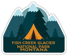 Load image into Gallery viewer, Fish Creek Glacier National Park Montana Souvenir Decorative Stickers (Choose theme and size)
