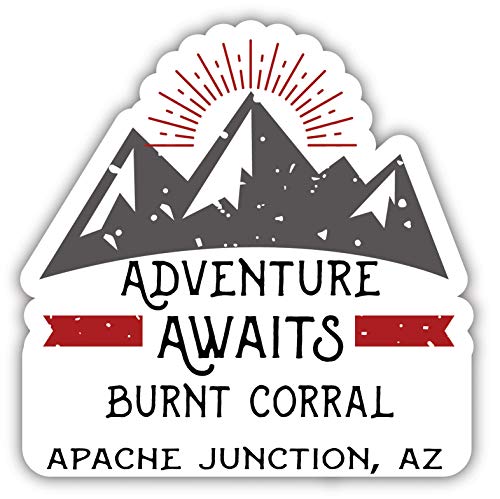 Burnt Corral Apache Junction Arizona Souvenir Decorative Stickers (Choose theme and size)