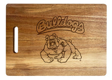 Load image into Gallery viewer, Fresno State Bulldogs Classic Acacia Wood Cutting Board - Small Corner Logo
