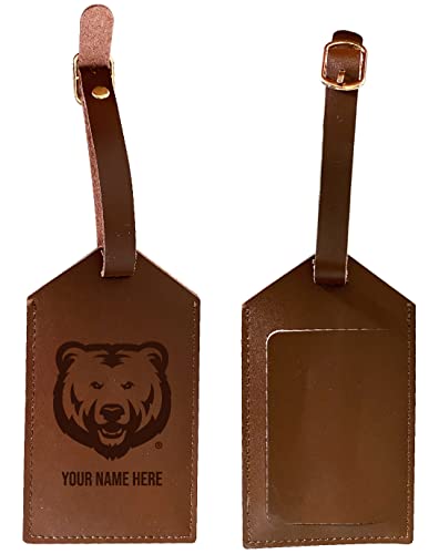 Northern Colorado Bears Leather Luggage Tag Engraved - Custom Name