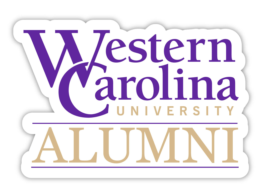 Western Carolina University 4-Inch Alumni NCAA Vinyl Sticker - Durable School Spirit Decal