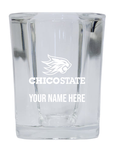 NCAA California State University, Chico Personalized 2oz Stemless Shot Glass - Custom Laser Etched 4-Pack
