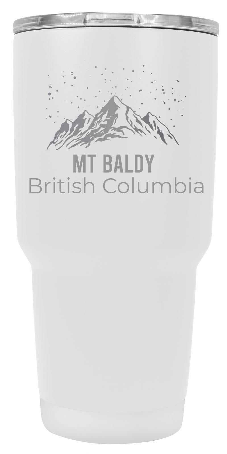 Mt Baldy British Columbia Ski Snowboard Winter Souvenir Laser Engraved 24 oz Insulated Stainless Steel Tumbler