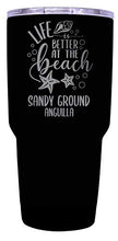 Load image into Gallery viewer, Sandy Ground Anguilla Souvenir Laser Engraved 24 Oz Insulated Stainless Steel Tumbler
