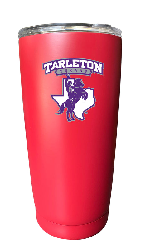 Tarleton State University NCAA Insulated Tumbler - 16oz Stainless Steel Travel Mug Choose Your Color