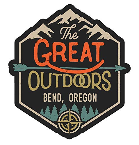 Bend Oregon The Great Outdoors Design 4-Inch Vinyl Decal Sticker