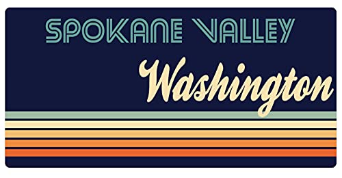 Spokane Valley Washington 5 x 2.5-Inch Fridge Magnet Retro Design