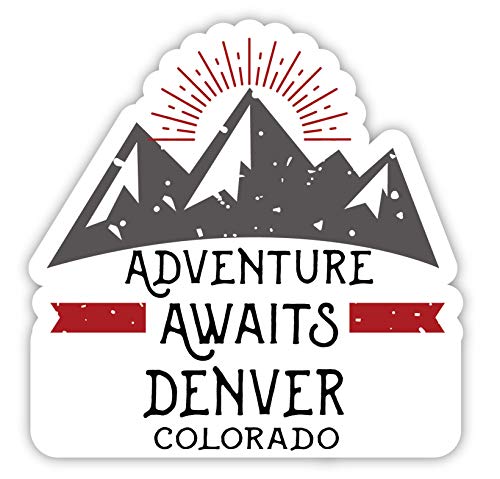 Denver Colorado Souvenir 4-Inch Fridge Magnet Adventure Awaits Design