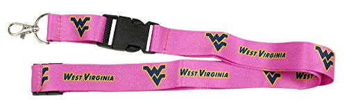 Ultimate Sports Fan Lanyard -  West Virginia Mountaineers Spirit, Durable Polyester, Quick-Release Buckle & Heavy-Duty Clasp
