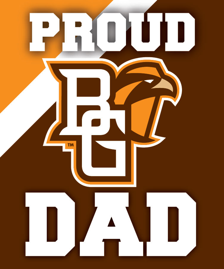 Bowling Green Falcons 5x6-Inch Proud Dad NCAA - Durable School Spirit Vinyl Decal Perfect Gift for Dad