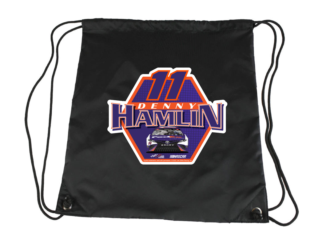 #11 Denny Hamlin Officially Licensed Nascar Cinch Bag with Drawstring