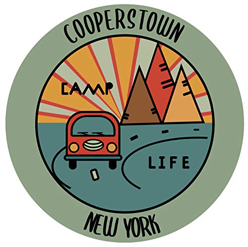 Cooperstown New York Souvenir Decorative Stickers (Choose theme and size)