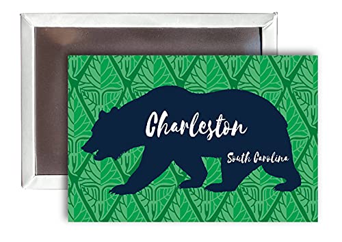 Charleston South Carolina Souvenir 2x3-Inch Fridge Magnet Bear Design