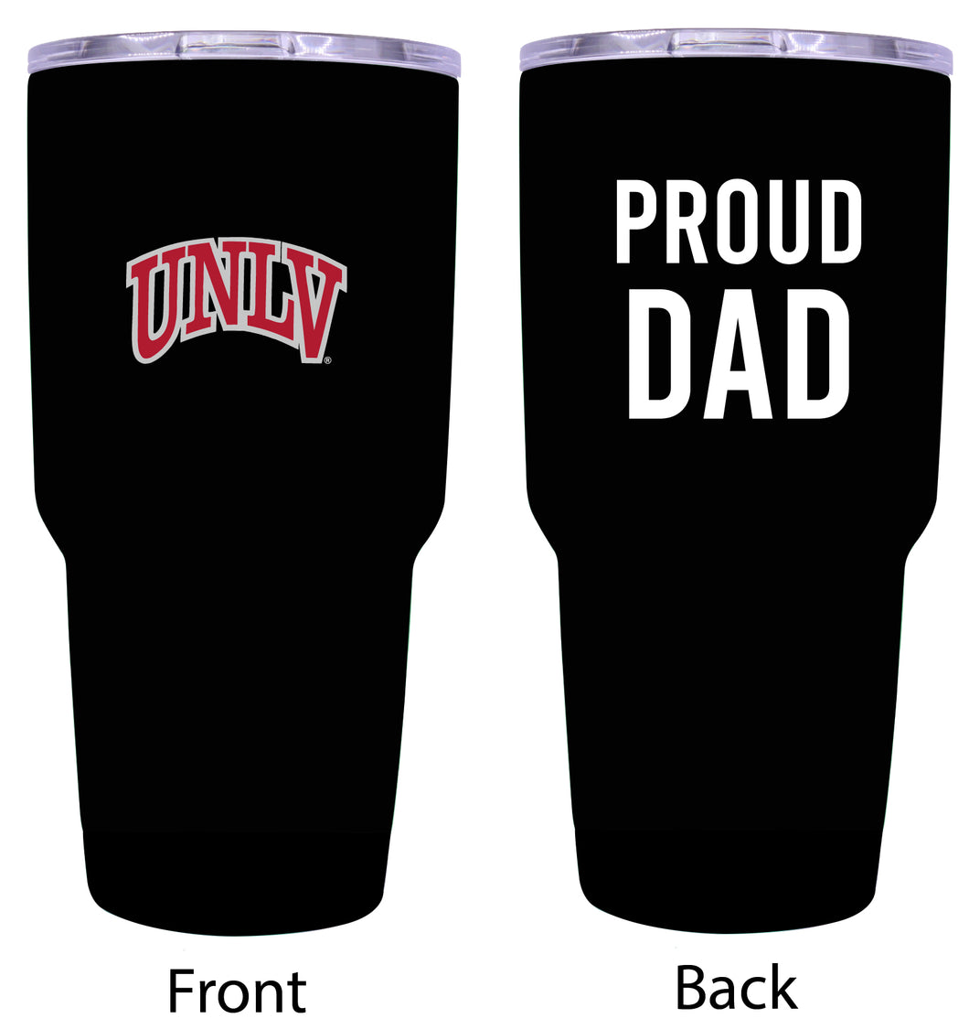 UNLV Rebels Proud Dad 24 oz Insulated Stainless Steel Tumbler Black