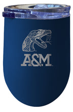 Load image into Gallery viewer, Florida A&amp;M Rattlers 12 oz Etched Insulated Wine Stainless Steel Tumbler - Choose Your Color
