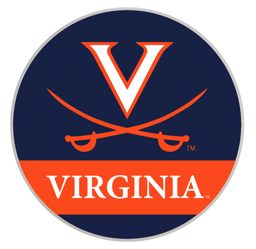 Virginia Cavaliers Officially Licensed Paper Coasters (4-Pack) - Vibrant, Furniture-Safe Design