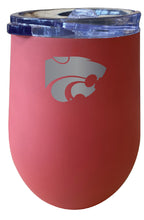 Load image into Gallery viewer, Kansas State Wildcats 12 oz Etched Insulated Wine Stainless Steel Tumbler - Choose Your Color
