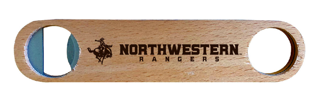 Northwestern Oklahoma State University NCAA Elegant Laser-Etched Wooden Bottle Opener - Collegiate Bar Accessory