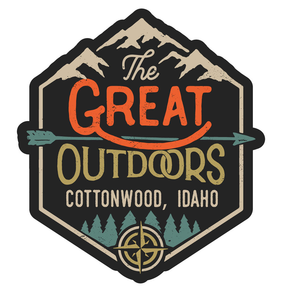 Cottonwood Idaho Souvenir Decorative Stickers (Choose theme and size)