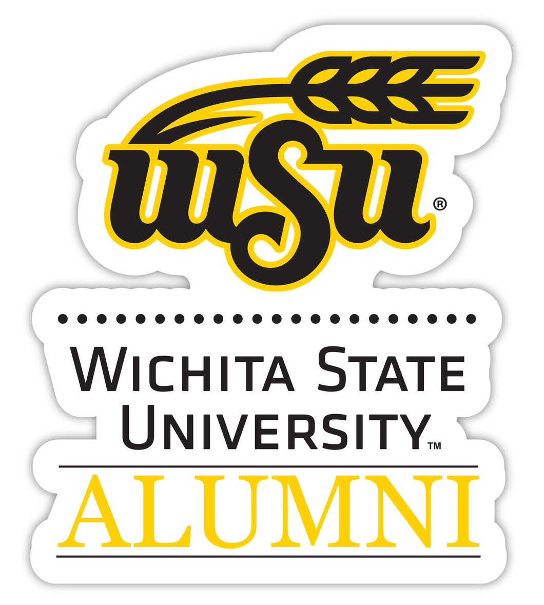 Wichita State Shockers 4-Inch Alumni NCAA Vinyl Sticker - Durable School Spirit Decal