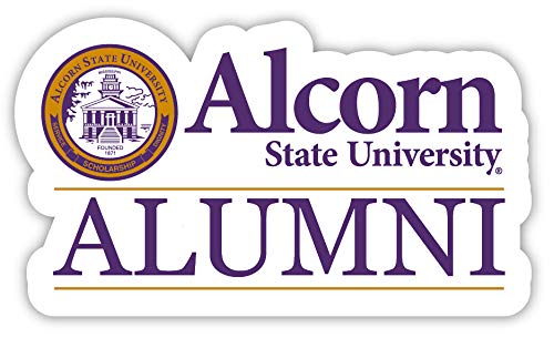 Alcorn State Braves 4-Inch Alumni 4-Pack NCAA Vinyl Sticker - Durable School Spirit Decal