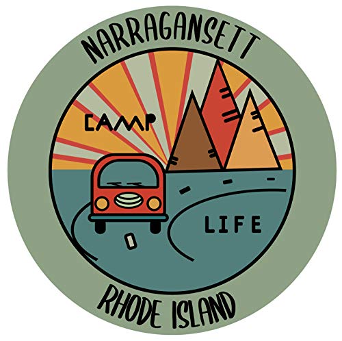 Narragansett Rhode Island Souvenir Decorative Stickers (Choose theme and size)