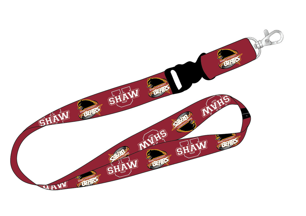 Ultimate Sports Fan Lanyard -  Shaw University Bears Spirit, Durable Polyester, Quick-Release Buckle & Heavy-Duty Clasp