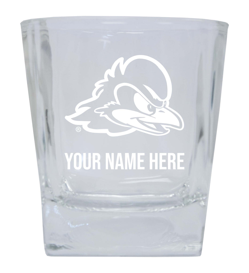 Delaware Blue Hens  Personalized NCAA Spirit Elegance 10oz Etched Glass Tumbler